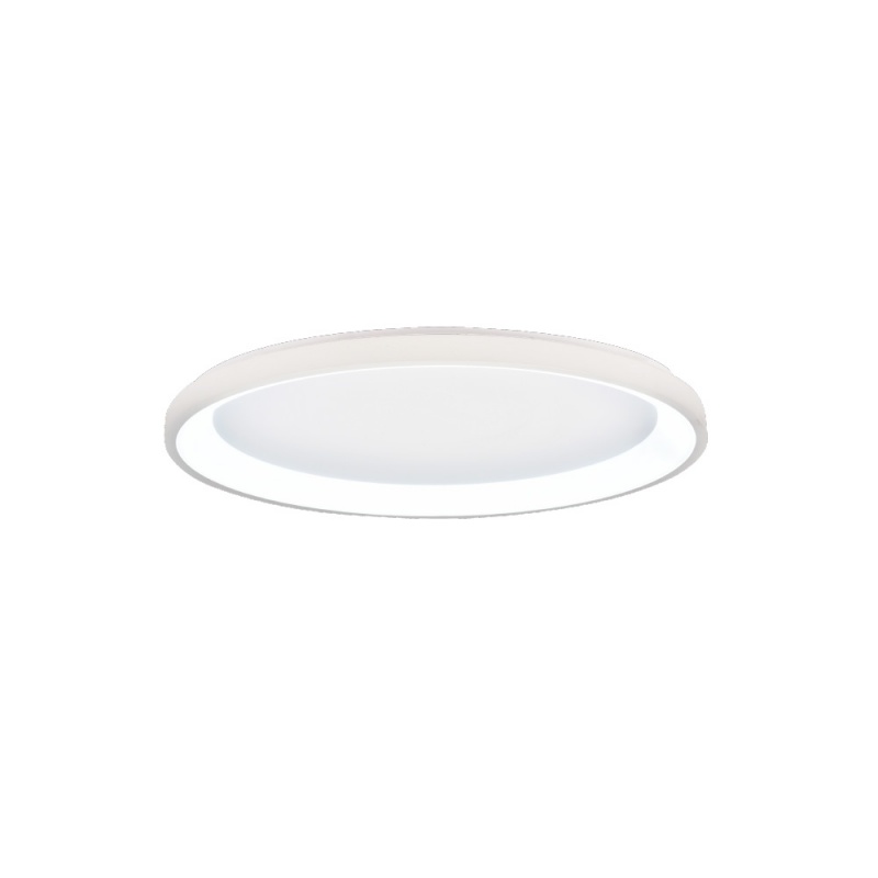 Inlight Πλαφονιέρα οροφής LED 38W 3CCT από λευκό μέταλλο και ακρυλικό D:80x5cm (42044-A-White)