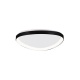 Inlight Πλαφονιέρα οροφής LED 25W 3CCT από μαύρο μέταλλο και ακρυλικό D:61,5x5cm (42043-Black)