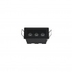 Inlight Downlight σποτ 3*3W 3CCT σε μαύρη απόχρωση (X00190B)