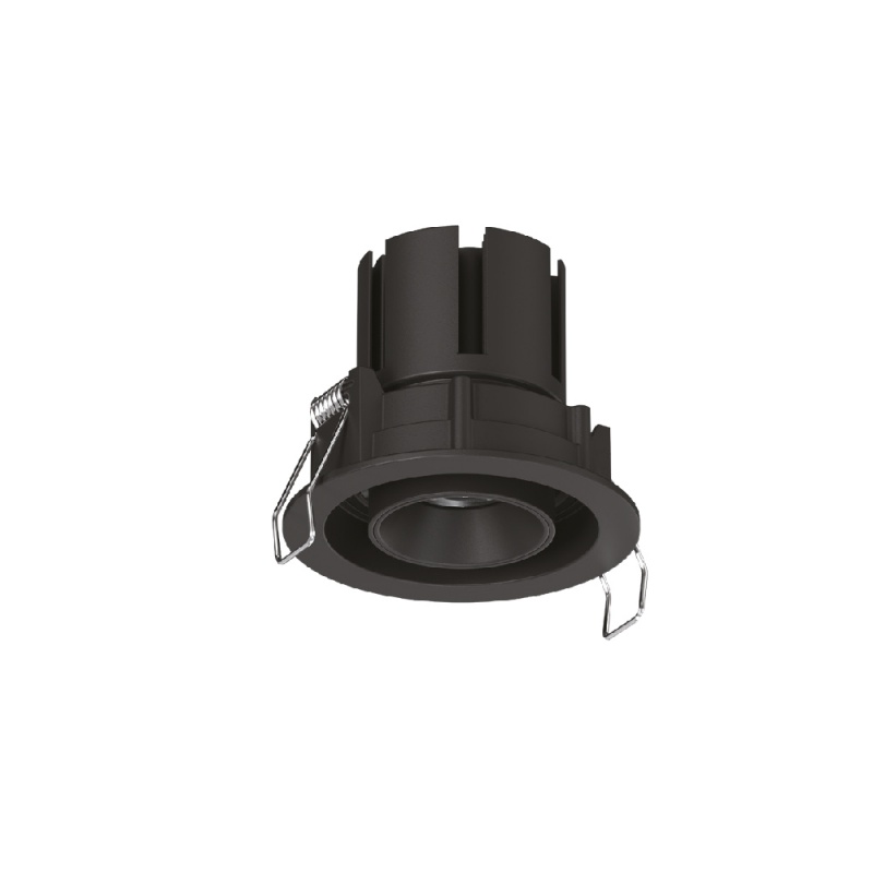 Inlight Downlight σποτ 7W 3CCT σε μαύρη απόχρωση (X00230B)
