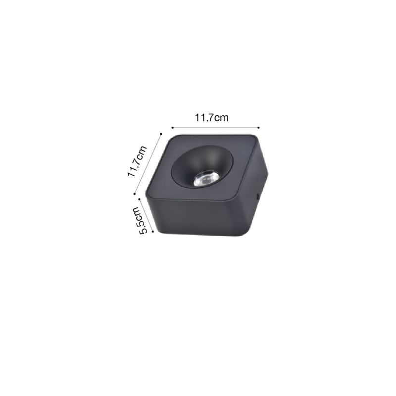Inlight Downlight Mounted σποτ 8W 3CCT σε λευκή απόχρωση (X00260W)