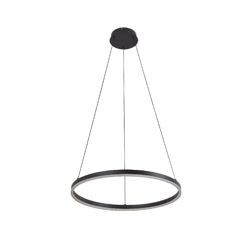 Inlight Κρεμαστό φωτιστικό LED 45W 3CCT (by switch on base) D:100cm (6095-AA-Black)