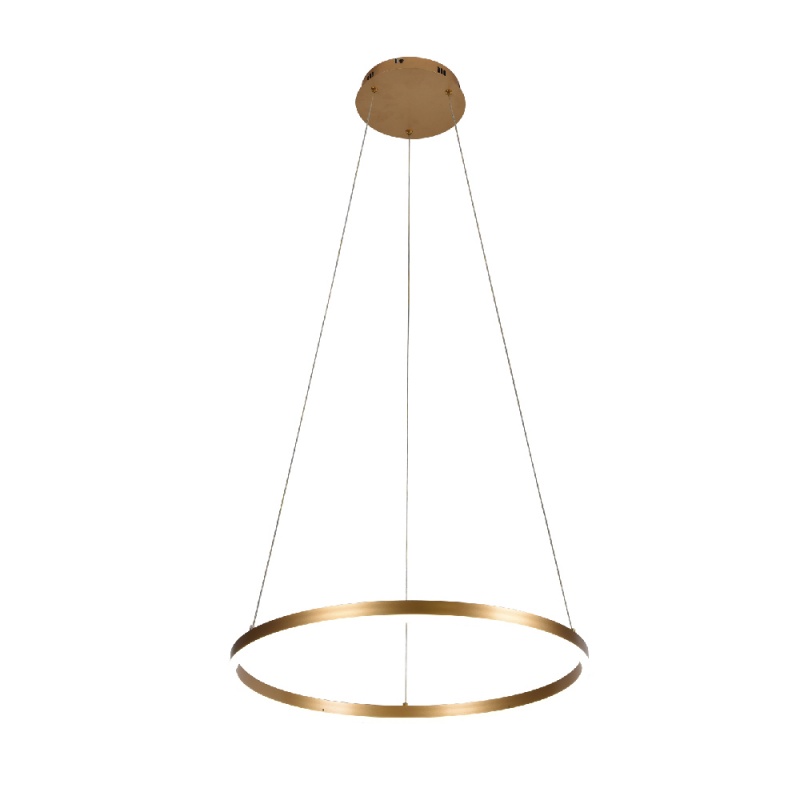 Inlight Κρεμαστό φωτιστικό LED 36W 3CCT (by switch on base) D:80cm (6095-AB-Golden)