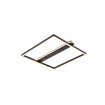 Inlight Πλαφονιέρα οροφής LED 35W 3CCT σε μαύρη απόχρωση D:50x50cm (6110)
