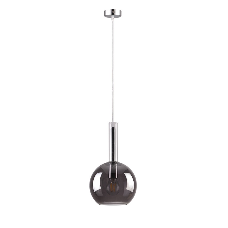 Inlight Κρεμαστό φωτιστικό από φιμέ γυαλί 1XE27 D:20x36cm (4080)