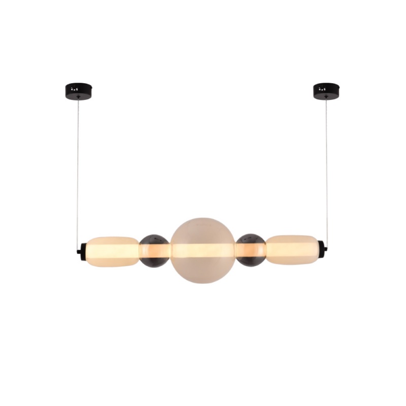 Inlight Κρεμαστό φωτιστικό LED 50W από γυαλί D:80x20cm (4078-Smoky)
