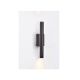 Inlight Επιτοίχιο φωτιστικό LED 2*5W 3000K σε μαύρη απόχρωση απο αλουμίνιο D:30x6cm (43061-Black)