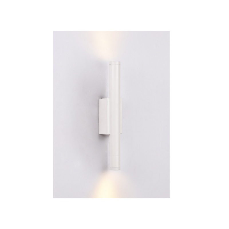 Inlight Επιτοίχιο φωτιστικό LED 2*5W 3000K σε λευκή απόχρωση απο αλουμίνιο D:30x6cm (43061-White)