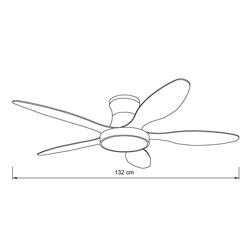 it-Lighting Denali Ανεμιστήρας Οροφής με LED 24W, DC Μοτέρ & Smart App - Γκρι/Ξύλο (102000730)