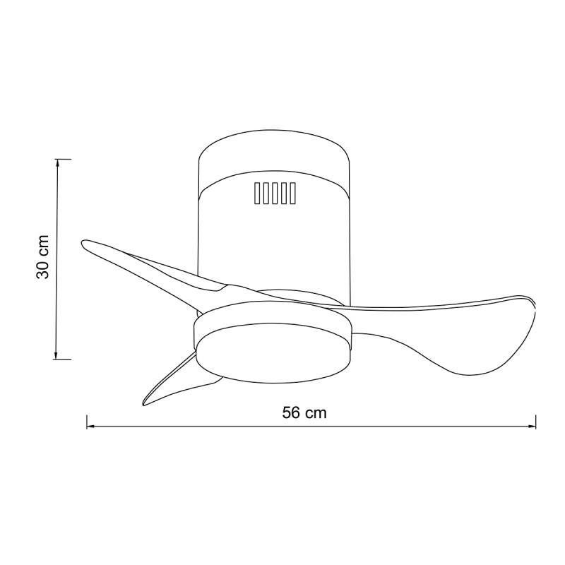 it-Lighting Elsinor Ανεμιστήρας Οροφής με LED 15W, DC Μοτέρ & Smart App - Μαύρο/Ξύλο (102000480)