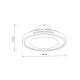 it-Lighting Zephyr Ανεμιστήρας Οροφής LED με App Control & 3CCT | Wood & Λευκό (101000940)