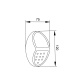 it-Lighting Moon LED 0,8W 2700K | 6500K Solar Outdoor Wall Lamp Black D:120x75x41mm (80206810S)