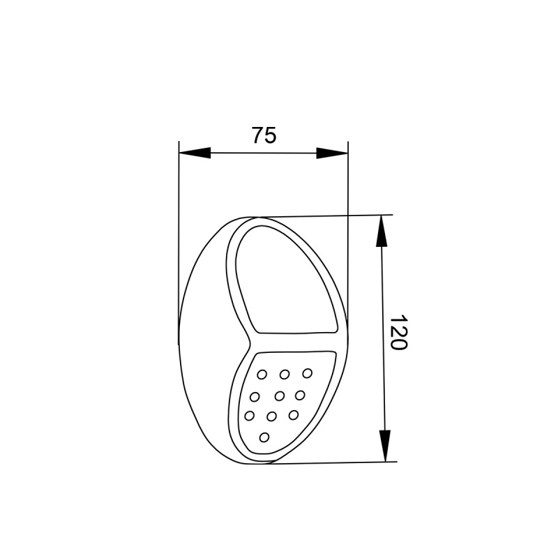 it-Lighting Moon LED 0,8W 2700K | 6500K Solar Outdoor Wall Lamp Black D:120x75x41mm (80206810S)
