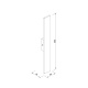 it-Lighting Allatoona LED 10W 3000K Outdoor Wall Lamp Black D:45x80x600 mm (80205711)
