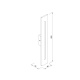 it-Lighting Barton LED 15W 3000K Outdoor Wall Lamp Black D:45x80x600 mm (80205911)