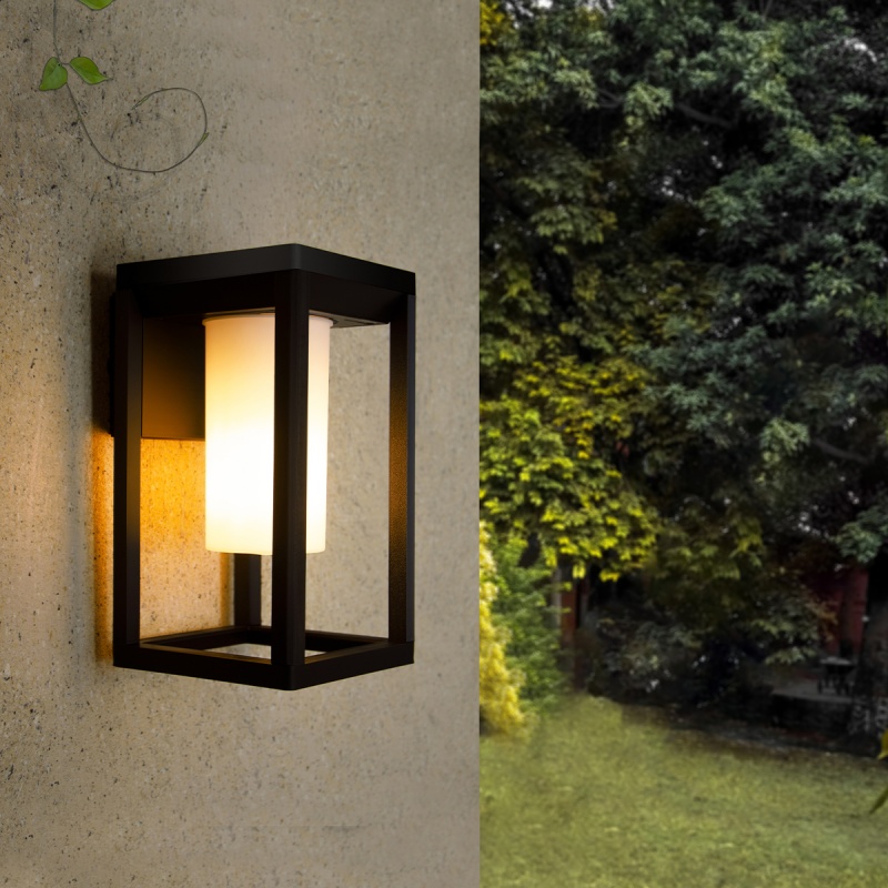 it-Lighting Annie Outdoor Wall Lamp Black 1xE27 D:150x160x270mm (80206114)
