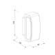 it-Lighting Winona 1xΕ27 Outdoor Up-Down Wall Lamp Black D:90x120x220mm (80205414)