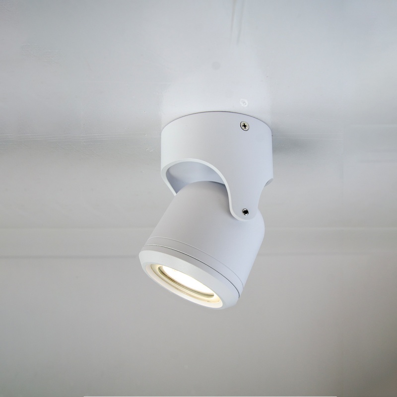 it-Lighting Crescent 1xGU10 Outdoor Spot White D:90x90x130mm (80206024)