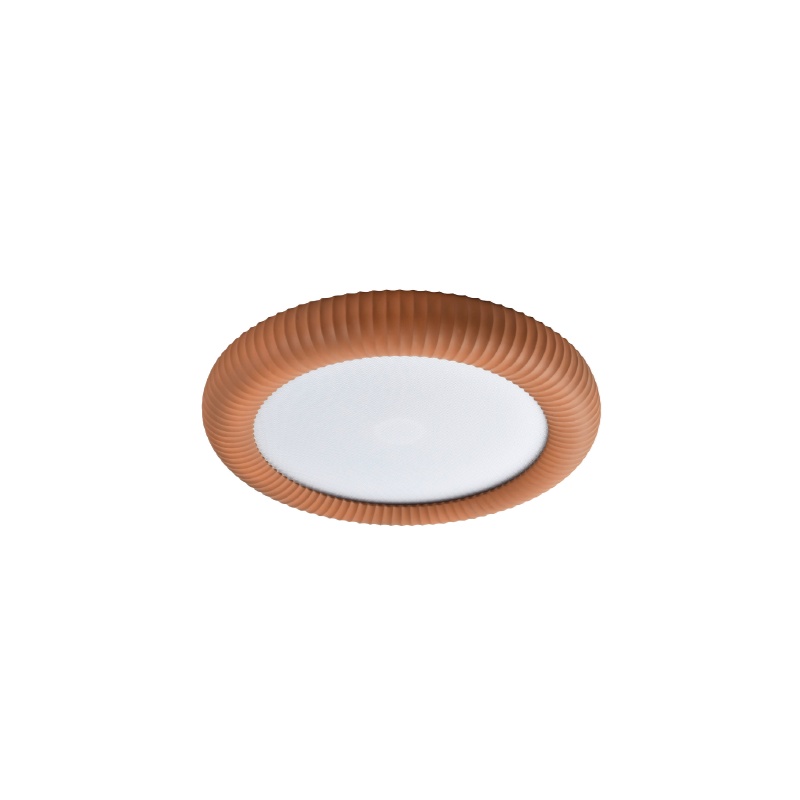 Inlight Φωτιστικό Οροφής Γύψινο LED 36W, 3000K, Κεραμιδί D:40x6,5cm(42054-Terracotta)