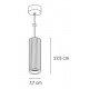 Inlight Κρεμαστό Γύψινο Φωτιστικό GU10, Κεραμιδί D:29,5x7,7cm(4064-Terracotta)