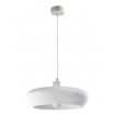 Inlight Κρεμαστό Γύψινο Φωτιστικό E27, Λευκό, D:40x9,5cm(4102-A-White)