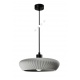 Inlight Κρεμαστό Γύψινο Φωτιστικό E27, Γκρι, D:30x8,5cm(4102-B-Gray)