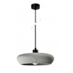 Inlight Κρεμαστό Γύψινο Φωτιστικό E27, Γκρι, D:30x8,5cm(4102-B-Gray)