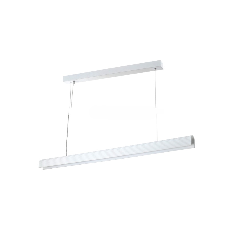 Inlight Γραμμικό Κρεμαστό Γύψινο Φωτιστικό LED 36W, 2CCT, Λευκό D:150x8,7cm(6123-White)