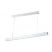 Inlight Γραμμικό Κρεμαστό Γύψινο Φωτιστικό LED 36W, 2CCT, Λευκό D:150x8,7cm(6123-White)