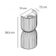 Inlight Φωτιστικό Τοίχου Γύψινο GU10 (x2), Λευκό D:13x26,5x7,5cm(43075-White)