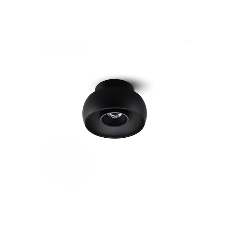 InLight Φωτιστικό Σποτ Οροφής LED 7W, 3CCT, Μαύρο, 45° D:12x7,5cm (9094-Black)