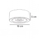 InLight Φωτιστικό Σποτ Οροφής LED 9W, 3CCT, Μαύρο, 36° D:10x5cm (9090-Black)