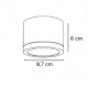 InLight Φωτιστικό Σποτ Οροφής LED 7W, 3CCT, Μαύρο, 100°, 8,7x6cm (9088-Black)