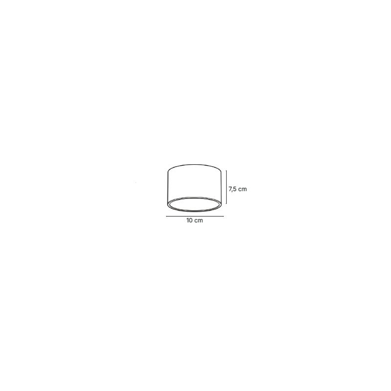 InLight Φωτιστικό Σποτ Οροφής LED 9W, 3CCT, Μαύρο, 100°, D:10x7,5cm (9089-Black)