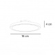 InLight Φωτιστικό Σποτ Οροφής LED 12W, 3CCT, Μαύρο, 120° D:18x4cm (9093-Black)