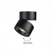 InLight Φωτιστικό Σποτ Οροφής LED 15W, 3CCT, Μαύρο, D:10x10,7cm (9095-Black)