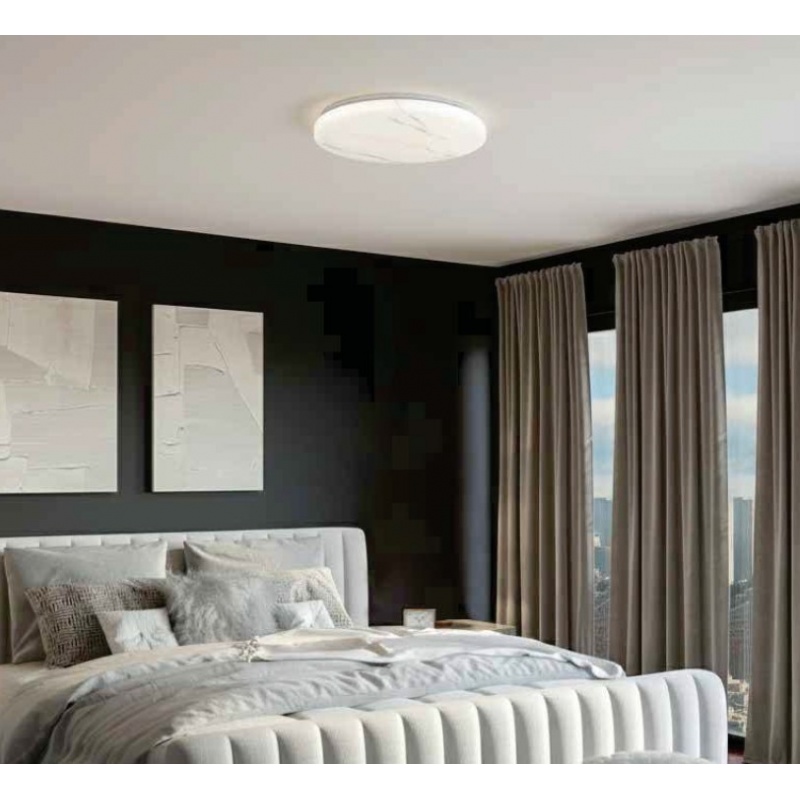 InLight Πλαφονιέρα οροφής LED 27W 4cct από λευκό ακρυλικό D:40cm (42050-B-Λευκό)