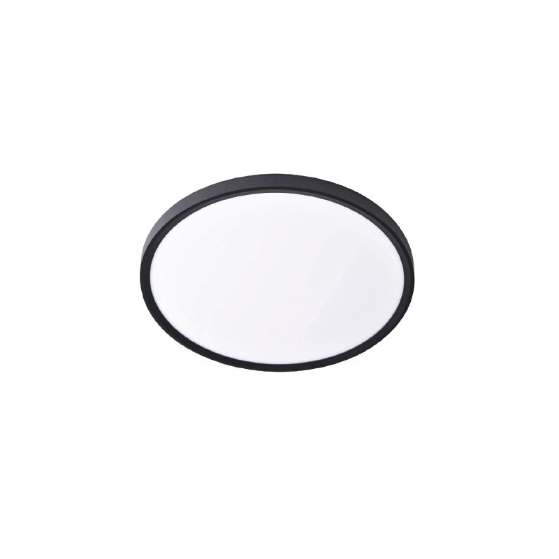 Inlight Πλαφονιέρα οροφής LED 60W 3CCT (by switch on base) σε μαύρη απόχρωση D:75x2,5cm (42036-AA-Black)