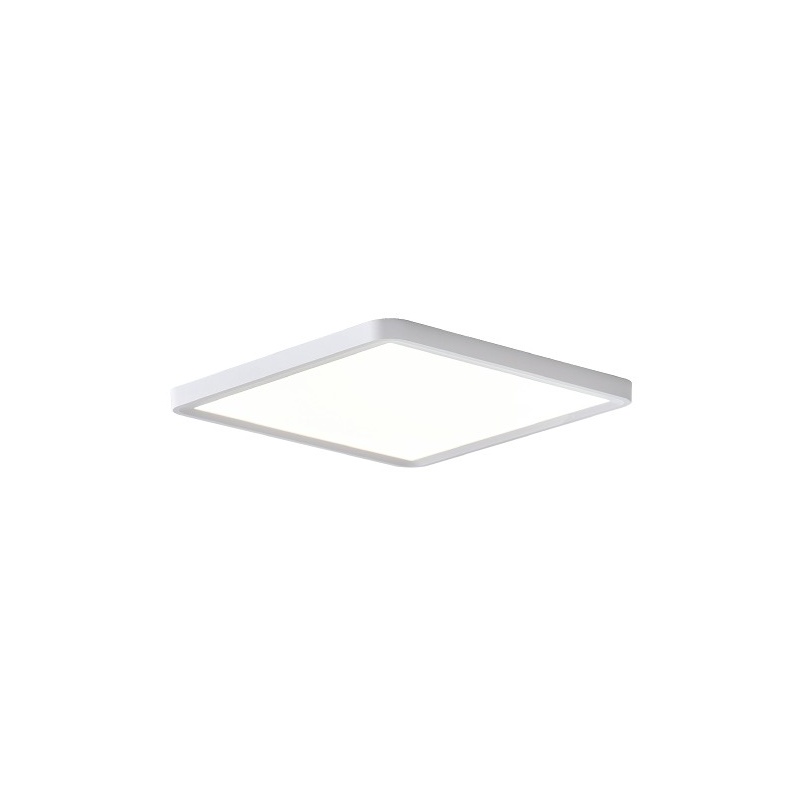 InLight Πλαφονιέρα οροφής LED 40W 3CCT (by switch on base) από λευκό μέταλλο D:50cm (42045-White)