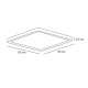 InLight Πλαφονιέρα οροφής LED 40W 3CCT (by switch on base) από λευκό μέταλλο D:50cm (42045-White)