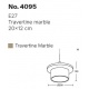InLight Κρεμαστό φωτιστικό γκρι από travertine marble 1XΕ27 D:20 x 12cm (4095)