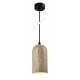 InLight Κρεμαστό φωτιστικό γκρι από travertine marble 1XΕ27 D:10 x 19cm (4089)