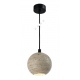 InLight Κρεμαστό φωτιστικό γκρι από travertine marble 1XGU10 D:11 x 11cm (4087)