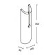 InLight Επιτοίχιο φωτιστικό γκρι από travertine marble 1XG9 D:10 x 35cm (43066)