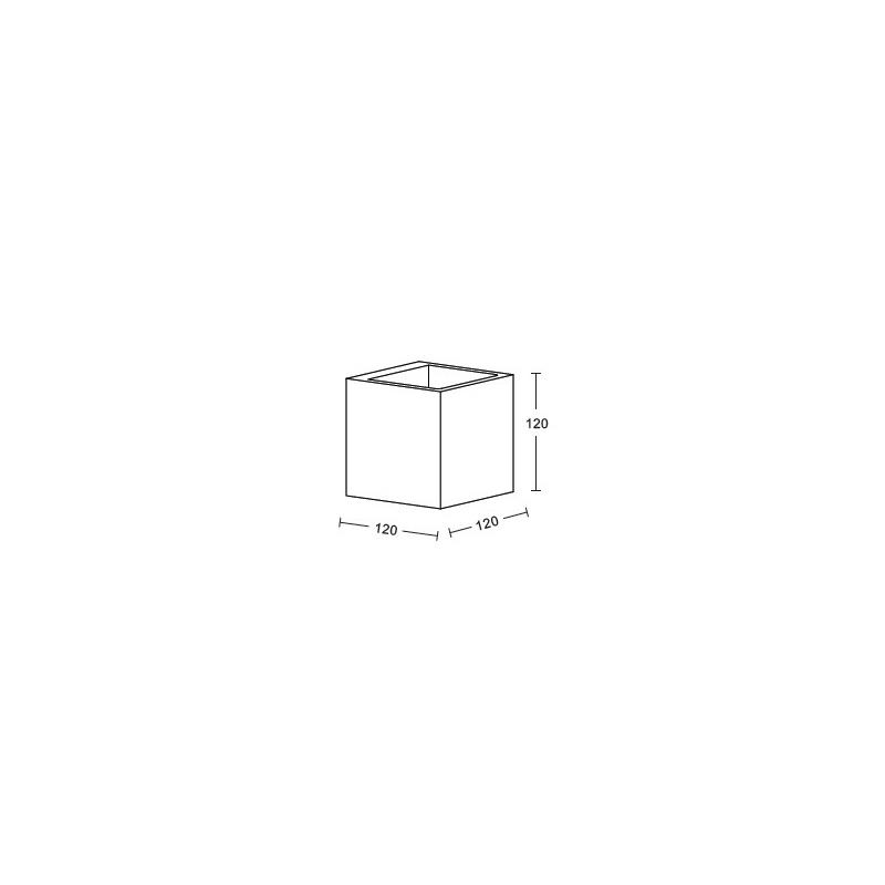 InLight Επιτοίχιο φωτιστικό γκρι από travertine marble 1XG9 D:12 x 12cm (43064)