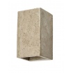 InLight Επιτοίχιο φωτιστικό γκρι από travertine marble 2XG9 D:9 x 16cm (43065)