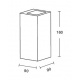 InLight Επιτοίχιο φωτιστικό γκρι από travertine marble 2XG9 D:9 x 16cm (43065)