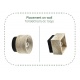 InLight Πλαφονιέρα οροφής γκρι από travertine marble 1XE27 D:12cm (42047)