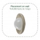 InLight Πλαφονιέρα οροφής γκρι από travertine marble 2XG9 D:25cm (43067)