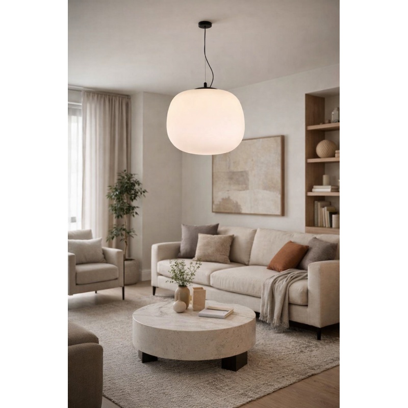InLight Κρεμαστό Φωτιστικό Οροφής Λευκή Οπαλίνα 38cm – Ντουί E27 (4082-A)